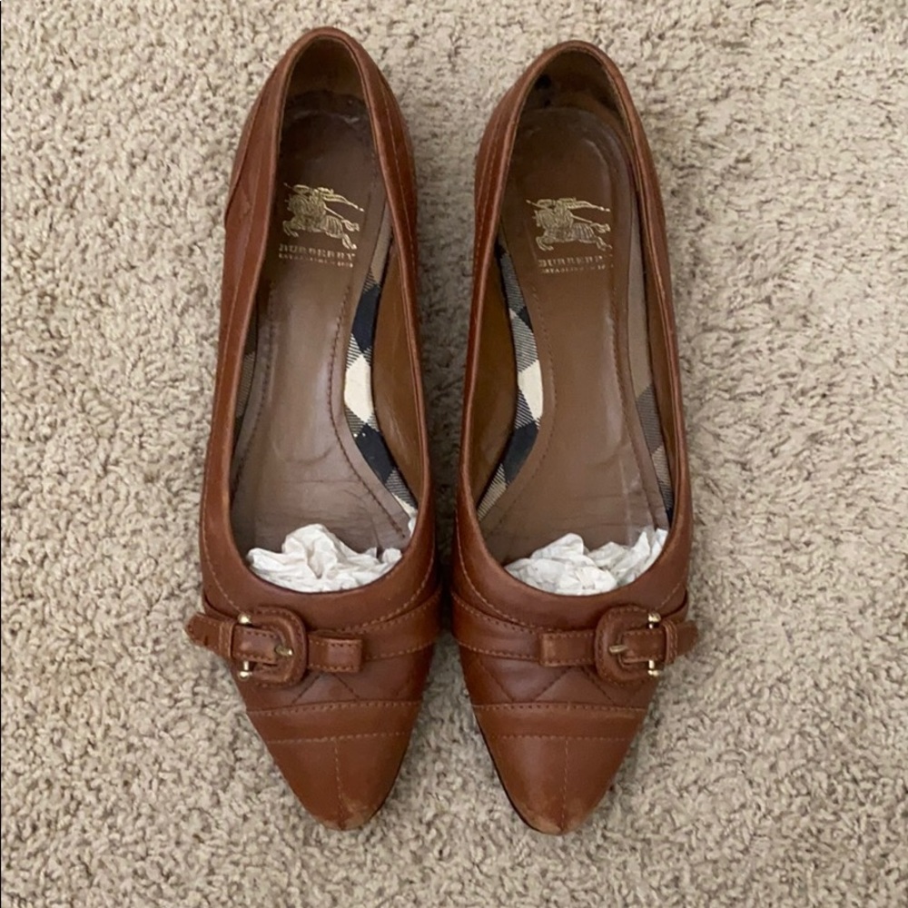 Burberry Quilted Black Flats